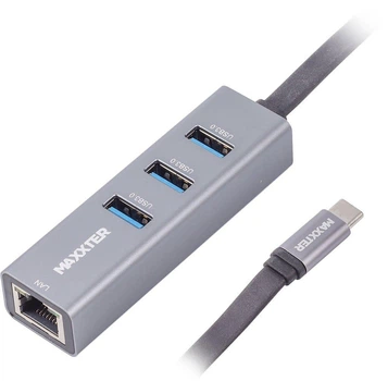 Сетевая карта Maxxter USB NECH-3P-02 (NECH-3P-02)