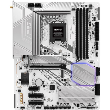 Материнська плата AsRock Z890 PRO RS WIFI WHITE (Z890 PRO RS WIFI WHITE) (Socket 1851, Intel Z890, ATX)