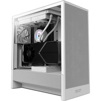 Корпус для ПК NZXT, H5 Flow Compact Mid-Tower ATX Case - All White