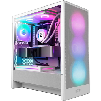 Корпус NZXT H5 Flow RGB без БЖ White (CC-H52FW-R1)