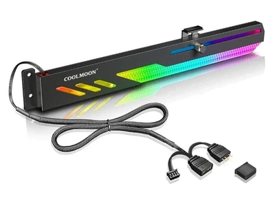 Тримач для відеокарти Coolmoon GT8 ARGB Black (GT8-Black)