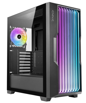 Корпус AZZA GUARDIAN GLASS Black (CSAZ-520BG) Без БП
