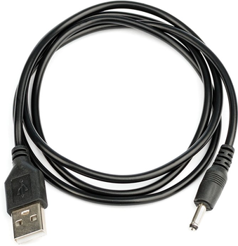 Кабель питания Atcom USB(AM) to 3.5DC, 2A, 1 м Черный (10035)