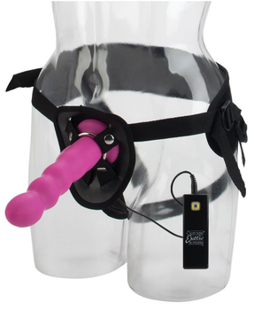Страпон з вібрацією 10-Function Silicone Love Rider Thruster (14656 трлн)