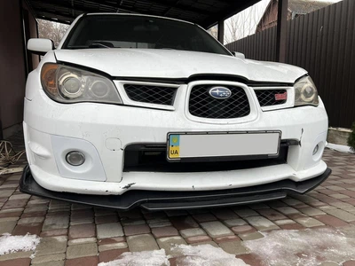 Губа під передній бампер Black для Subaru Impreza 2000-2007, пластик