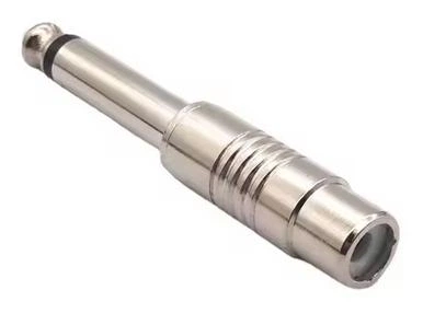 Переходник Avzhezh A0024CR Jack 6.3 - RCA металл моно