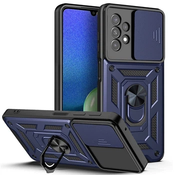 Чохол Fiji Camera Defence для Samsung Galaxy A23 (A235/A236) бампер із захистом камери та підставкою Dark Blue