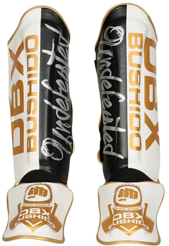 Захист гомілки та стопи Bushido SP-10v5 XL White/Black/Gold (5902539018387)