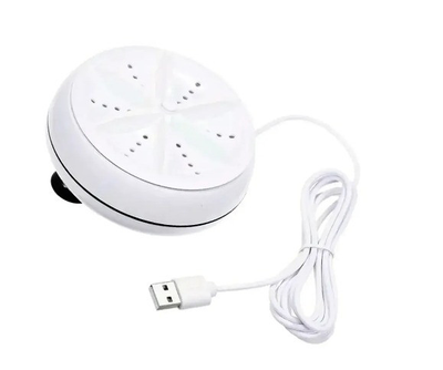 Компактна ультразвукова портативна міні пральна машинка Turbine Wash Ultrasonic, машина від USB та поверб