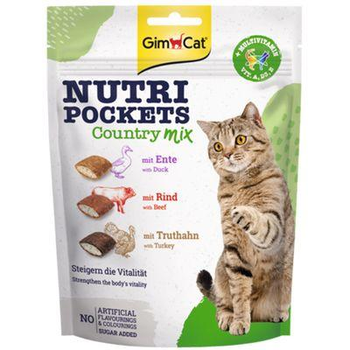 Ласощі для котів GimCat Nutri Pockets Country Mix 150 грам