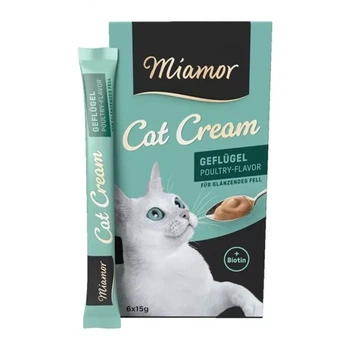 Ласощі для котів Miamor Cat Snack із птиці із біотином 6 стіків по 15 грам