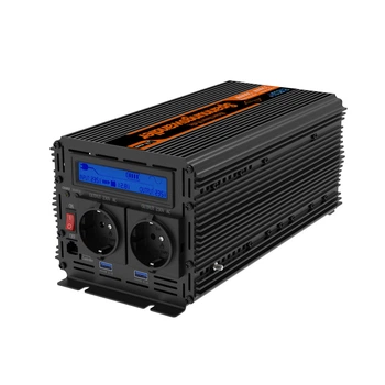Інвертор Edecoa Spannungswandler ДБЖ UPS 12В 2500Вт/5000Вт, автоматичне заряджання акумулятора 30А, 12V/2500W/5000W/30A