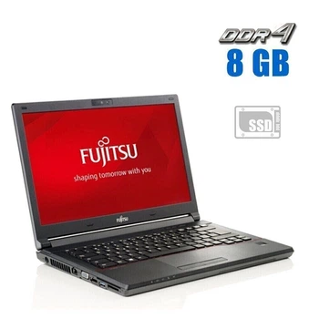 Ноутбук Fujitsu Lifebook E548 / 14" (1920x1080) IPS / Intel Core i5-8350U (4 (8) ядра по 1.7 - 3.6 GHz) / 8 GB DDR4 / 120 GB SSD / Intel HD Graphics 620 / WebCam б/у