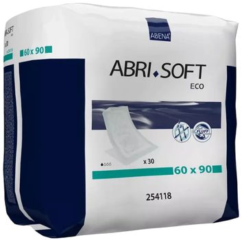 Пелюшки одноразові Abena Abri-Soft Eco Disposable Soap 60 x 90 см 30 шт (5703538927256)