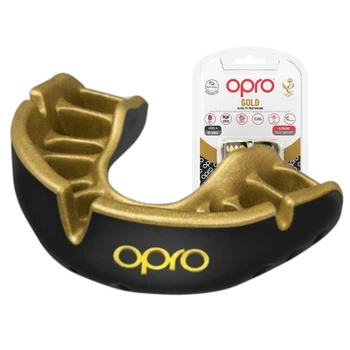 Капа боксерська OPRO Gold доросла (вік 11+) Black/Gold (art.102504001)