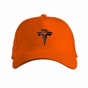 Кепка Tesla Stylised Logo Помаранчевий
