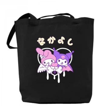 Шопер Kuromi and My Melody Чорний