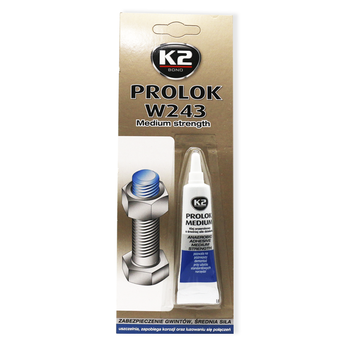 Фіксатор різьбових з'єднань Blue 6ml "K2" W243 Prolok Medium Strength (12шт/уп)