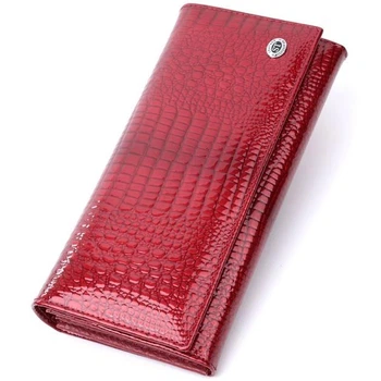 Женский кожаный кошелек на магнитах ST AE 501-1 Red