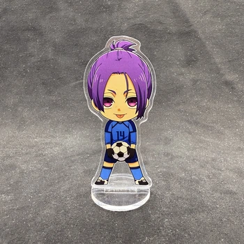 Акриловая коллекционная фигурка Chibi Аниме: Blue Lock Рео Микаге 10 см