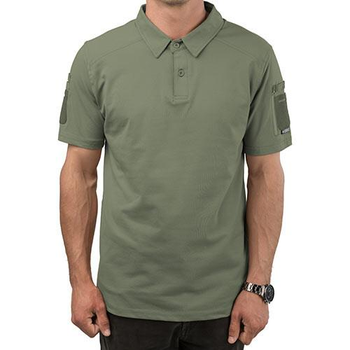 Футболка поло Combat, колір олива, розмір 3XL. ( 802/3XL-1)