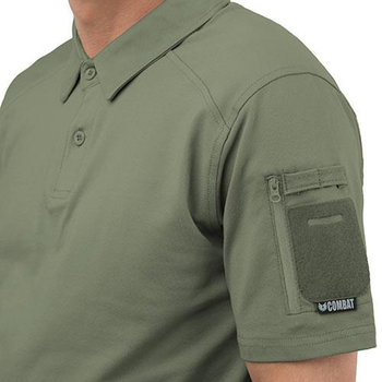 Футболка поло Combat, колір олива, розмір 3XL. ( 802/3XL-1)