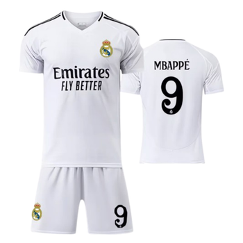 Форма футбольна дитяча із символікою футбольного клубу REAL MADRID домашня 2025 SP-Sport MBAPPE №9 (розмір 28, білий)