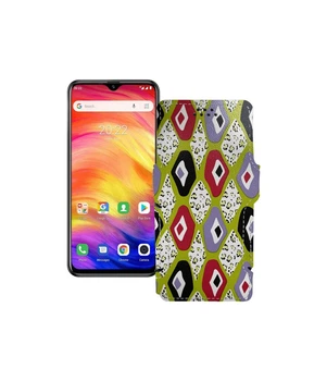 Чохол-книжка з екошкіри для телефону Ulefone Note 7P Камені-кольорові