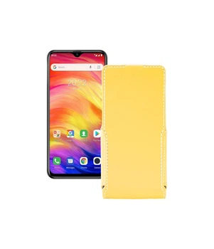 Чохол-флип з екошкіри для телефону Ulefone Note 7P Жовтий