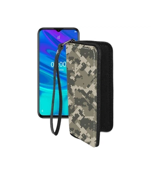 Чохол-гаманець з екошкіри для телефону Ulefone Note 9p Хаки-зелений