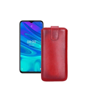 Витяжка з екошкіри для телефону Ulefone Note 9p Червоний