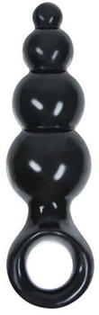 Анальная пробка Jolie Ripples Jelly Anal Plug Small цвет черный (15713005000000000)
