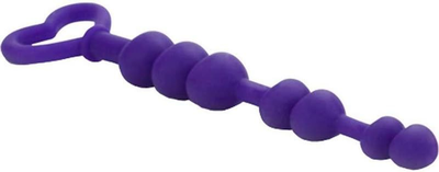 Анальные бусы в форме сердечек Lia Love Beads Silicone цвет фиолетовый (11844017000000000)