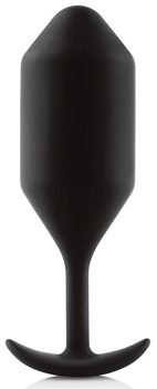 Крупная профессиональная анальная пробка B-Vibe Snug Butt Plug 4 цвет черный (21794005000000000)