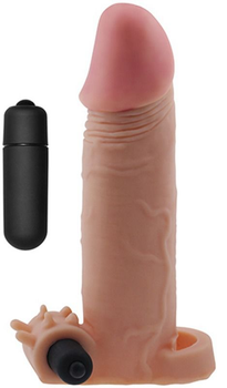 Насадка на пеніс з вібрацією Pleasure X-Tender Series Perfect for 4,5-6 inches Erect Penis колір тілесний (+18914026000000000)