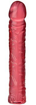 Фаллоимитатор Doc Johnson Crystal Jellies Classic 10 inch цвет красный (08656015000000000)