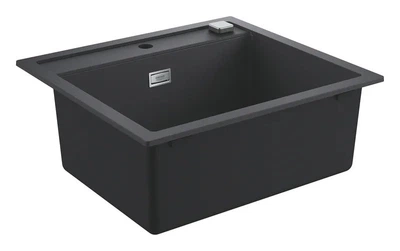 Мийка для кухні GROHE гранітна K700 (560x510мм) прямокутна врізна з сифоном чорна (31651AP0)