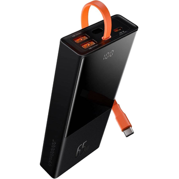 Зовнішній акумулятор Baseus Elf Digital Display 20000mAh 65W Black (PPJL000001) [74083]