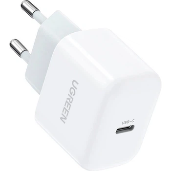 Сетевое зарядное устройство Ugreen CD241 USB Type-C 20W Mini PD PD3.0 Fast Charger 3A White (10220) [99275]
