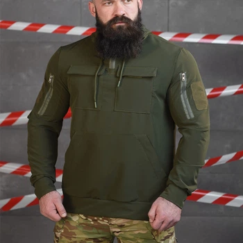 Анорак 7.62 Tactical з липучками під шеврони олива розмір XL