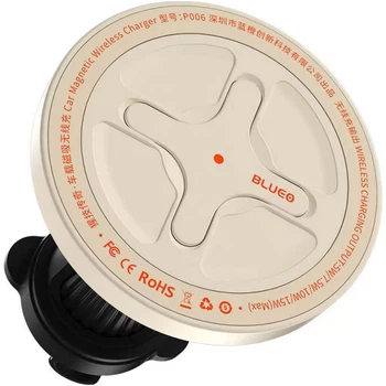 Автодержатель Blueo Ape Legend Car Mount Magnetic Wireless Charger White (BC5955W) [97415]