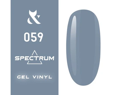 Гель лак F.O.X Spectrum №059 пастельний сіро-синій) 7 мл