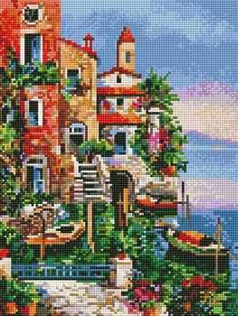Алмазна мозаїка. На причалі (EJ1379). 30 х 40 см. Rainbow Art