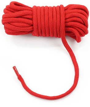 Бондажная веревка Fetish Bondage Rope 10м цвет красный (18950015000000000)