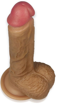 Фаллоимитатор Lovetoy Dual-Layered Platinum Silicone Nature Cock 8.5 цвет коричневый (19578014000000000)