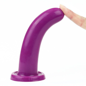 Гладкий фаллоимитатор Lovetoy Silicone Holy Dong Medium цвет фиолетовый (20854017000000000)
