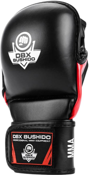 Rękawice MMA Bushido ARM-2011 rozmiar S/M Black/Red (5902539011401)