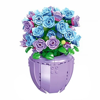 3D конструктор JIE-STAR 92360 Bell flower набор строительных блоков 372 детали пластиковый