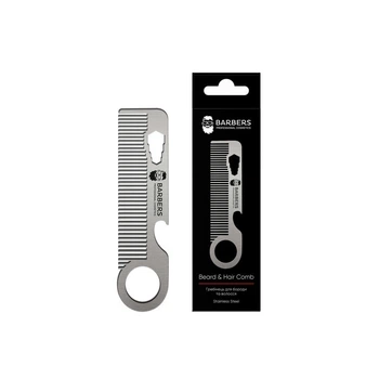 Металлическая расческа для бороды и волос Barbers Metal Comb (289464)