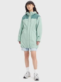 Вітрівка-дощовик з капюшоном жіночий Levi's misty rain jacket А58660001 S Зелений (5401105967765)
